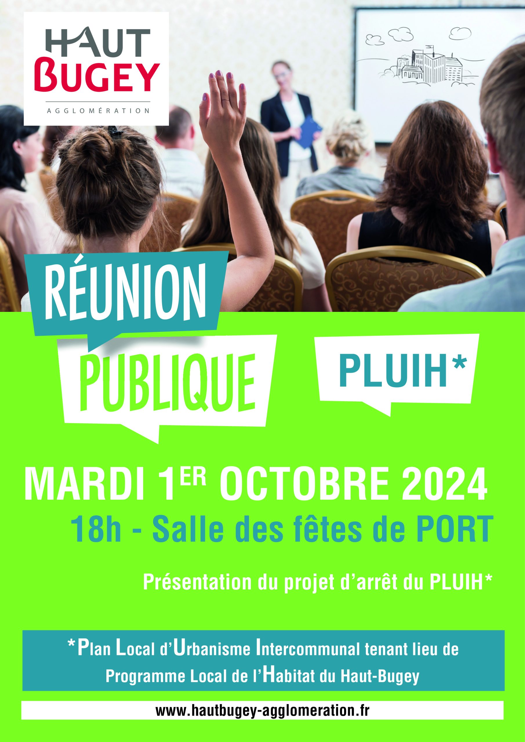 Réunion publique à Dortan le mardi 1er octobre 2024